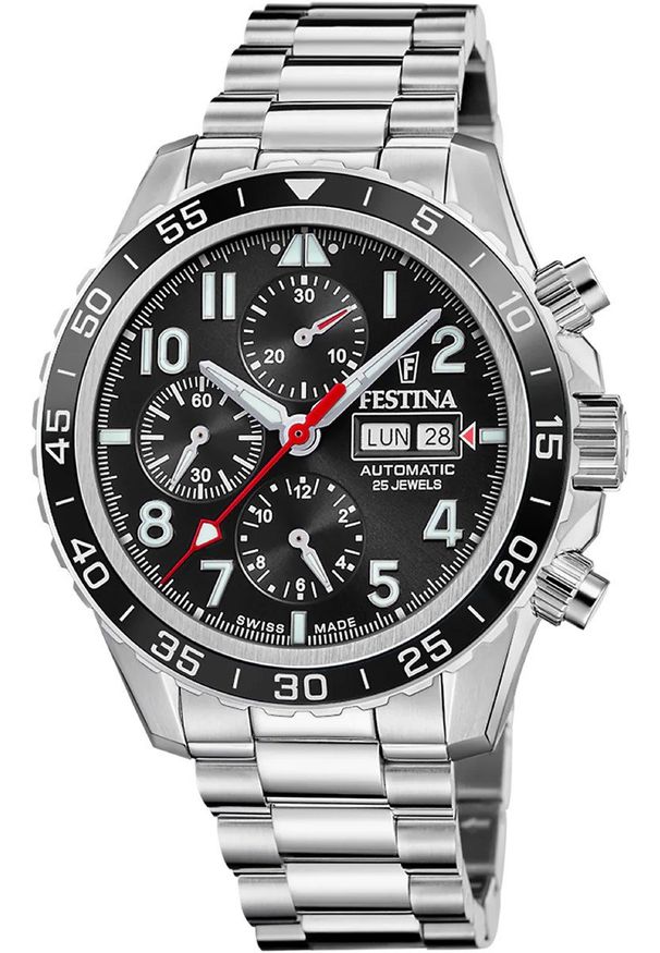 Zegarek męski Festina F20055-4 srebrny. Kolor: srebrny