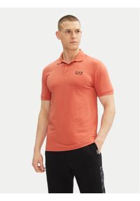 EA7 Emporio Armani Polo 8NPF14 PJVQZ U3010 Pomarańczowy Regular Fit. Typ kołnierza: polo. Kolor: pomarańczowy. Materiał: bawełna #1