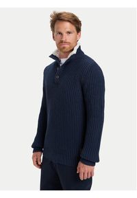 Quiksilver Sweter Boulevard EQYSW03328 Granatowy Regular Fit. Kolor: niebieski. Materiał: bawełna #8