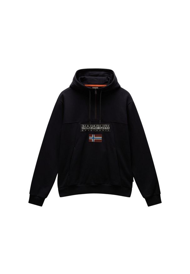 Bluza Napapijri Burgee HZH. Kolor: czarny