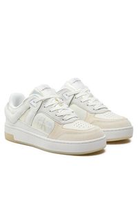 Calvin Klein Jeans Sneakersy Basket Cupsole Low Mix Ml Mtr YW0YW01490 Biały. Kolor: biały