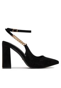 DeeZee Czółenka HT368-1 Czarny. Kolor: czarny. Materiał: materiał #1