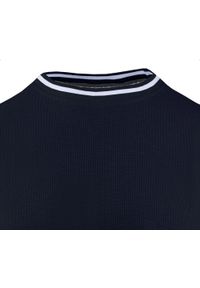 Męski T-Shirt z Dzianiny Bawełnianej - Brave Soul - Granatowy. Okazja: na co dzień. Kolor: niebieski. Materiał: bawełna. Sezon: wiosna, lato. Styl: casual #4