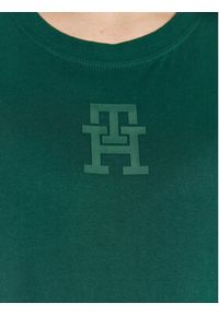 TOMMY HILFIGER - Tommy Hilfiger T-Shirt S10S101576 Zielony Regular Fit. Kolor: zielony. Materiał: bawełna #4