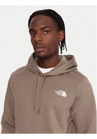 The North Face Bluza Simple Dome NF0A89FC Brązowy Regular Fit. Kolor: brązowy. Materiał: syntetyk, bawełna