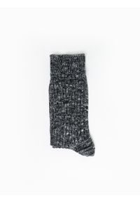 Big-Star - Skarpety damskie bawełniane w prążki Makarina 906. Kolor: czarny. Materiał: bawełna. Wzór: prążki