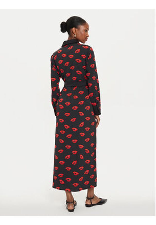 Marella Sukienka koszulowa Ramona 2423226133 Czarny Regular Fit. Kolor: czarny. Materiał: syntetyk. Typ sukienki: koszulowe