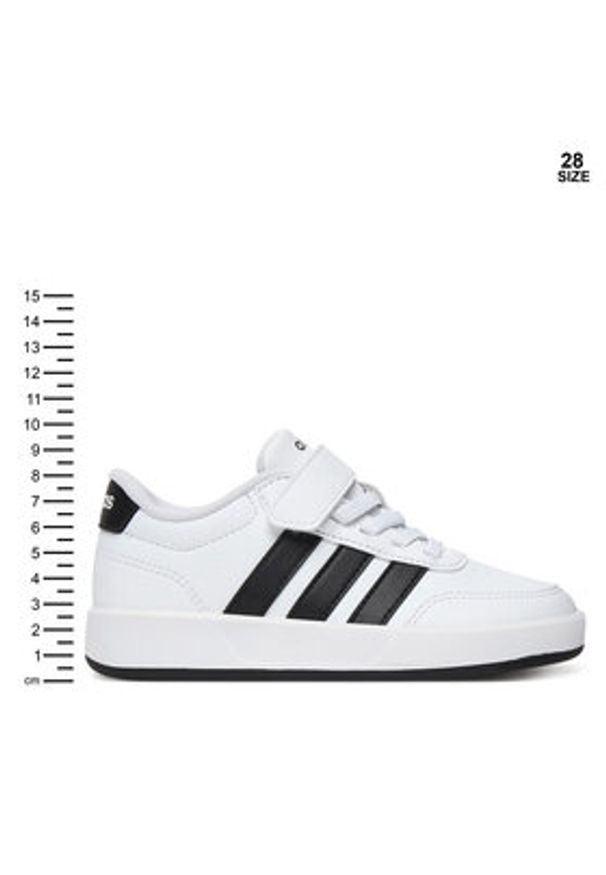 Adidas - adidas Sneakersy Breaknet 3.0 JS3688 Biały. Kolor: biały. Materiał: skóra