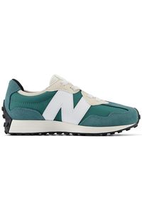 Buty dziecięce New Balance PH327BD – zielone. Okazja: na co dzień. Kolor: zielony. Materiał: materiał, syntetyk, guma. Szerokość cholewki: normalna