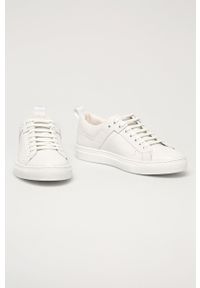 Hugo - Buty skórzane Mayfair LaceSneakerC. Nosek buta: okrągły. Zapięcie: sznurówki. Kolor: biały. Materiał: skóra #4