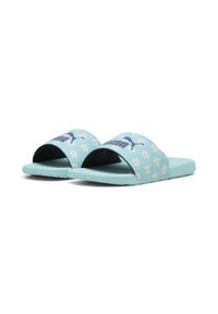 Puma - Młodzieżowe klapki Cool Cat 2.0 Daisies PUMA. Kolor: pomarańczowy, biały, wielokolorowy, niebieski. Wzór: nadruk. Styl: młodzieżowy