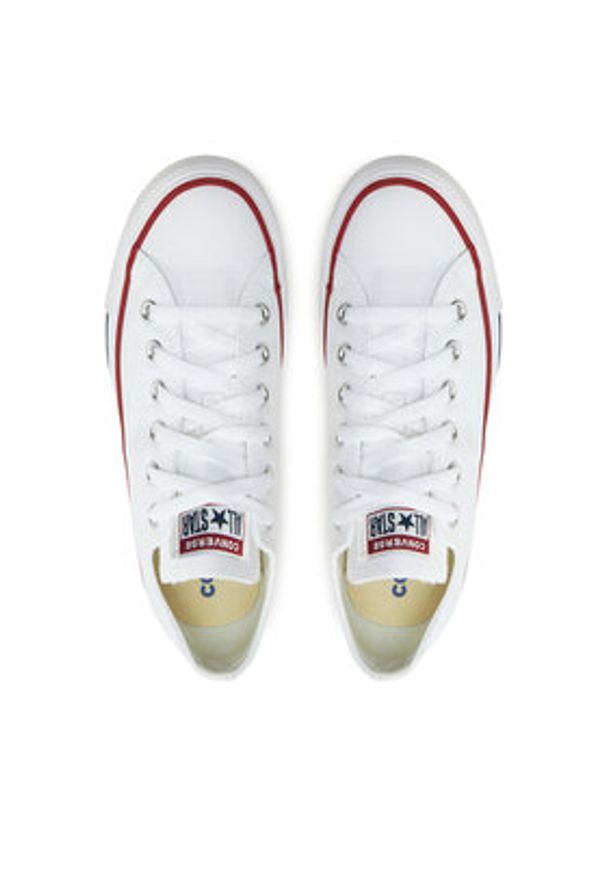 Converse Trampki Chuck Taylor All Star Ox M7652C Biały. Kolor: biały. Materiał: materiał