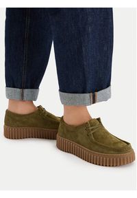 Clarks Półbuty Torhill Bee 26184586 Khaki. Kolor: brązowy. Materiał: skóra, zamsz #5