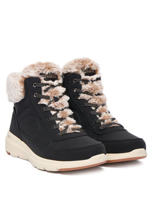 skechers - Skechers Trzewiki Glacial Ultra 144199/BLK Czarny. Kolor: czarny. Materiał: skóra