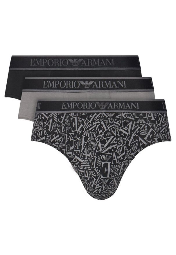 Emporio Armani Underwear Komplet 3 par slipów EM000369 AF10779 MC198 Szary. Kolor: szary. Materiał: bawełna