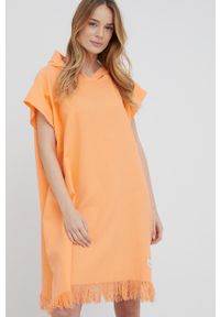 Roxy narzutka plażowa bawełniana kolor pomarańczowy. Kolor: pomarańczowy. Materiał: bawełna #4