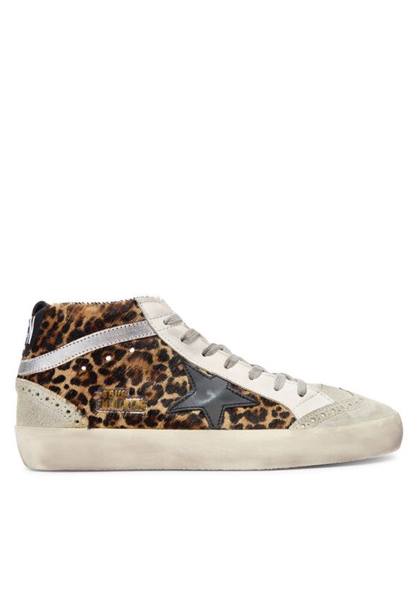 GOLDEN GOOSE Sneakersy Mid Star Classic GWF00122.F003766.81933 Brązowy. Kolor: brązowy. Materiał: skóra