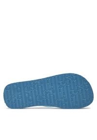 Calvin Klein Jeans Japonki Beach Sandal Flatform Monologo YW0YW01617 Błękitny. Kolor: niebieski