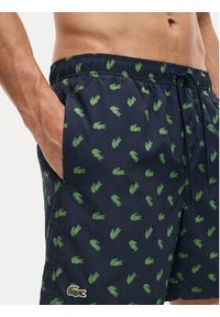 Lacoste Szorty kąpielowe MH1851 Granatowy Regular Fit. Kolor: niebieski. Materiał: syntetyk #3