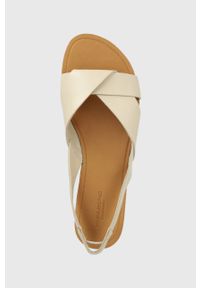 vagabond - Vagabond sandały skórzane TIA damskie kolor beżowy. Kolor: beżowy. Materiał: skóra. Wzór: gładki