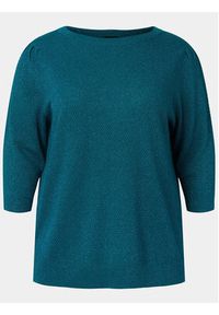Zizzi Sweter M61197C Zielony Regular Fit. Kolor: zielony. Materiał: wiskoza