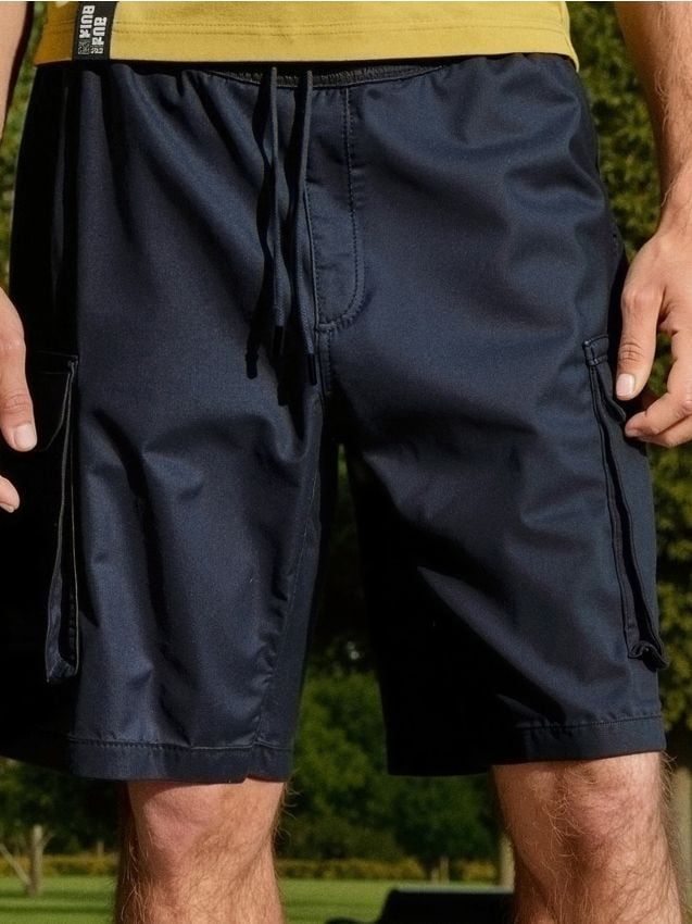 Niebieskie szorty Sinsay ZM674-59X - Szorty męskie - myBaze.com