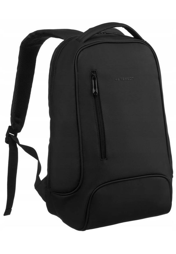 Plecak męski Peterson PTN 2303 czarny. Kolor: czarny. Materiał: poliester, materiał