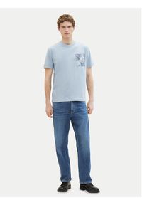 Tom Tailor T-Shirt 1040945 Błękitny Regular Fit. Kolor: niebieski. Materiał: bawełna #3