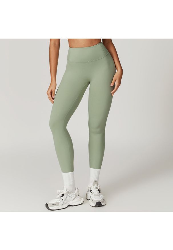 Intica - Legginsy treningowe z wysokim stanem do ćwiczeń Diega. Stan: podwyższony. Kolor: zielony. Materiał: materiał. Sport: fitness