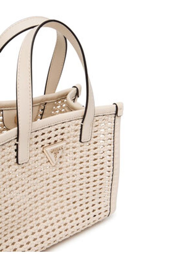 Guess Torebka Brigitta Mini HWWZ72 06770 Écru. Kolor: kremowy. Materiał: skórzane