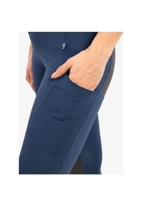 Fjällräven - Spodnie trekkingowe damskie Fjallraven Abisko Trekking Tights Pro. Kolor: niebieski. Sport: turystyka piesza