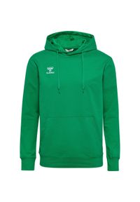Bluza z kapturem Hummel Go 2.0. Typ kołnierza: kaptur. Kolor: zielony. Sport: fitness #1