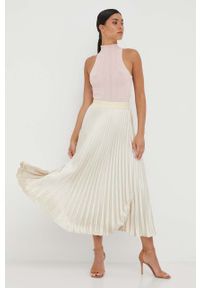 Guess top damski kolor różowy. Kolor: różowy. Materiał: materiał. Długość rękawa: na ramiączkach #4