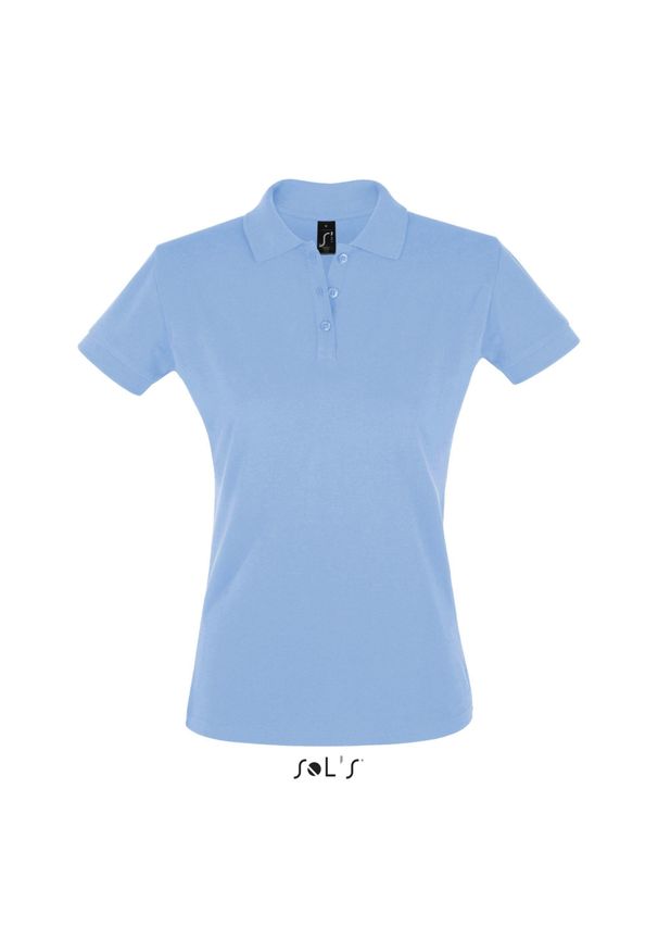 SOL'S - Damska koszulka polo Sol's Perfect. Typ kołnierza: polo. Kolor: niebieski