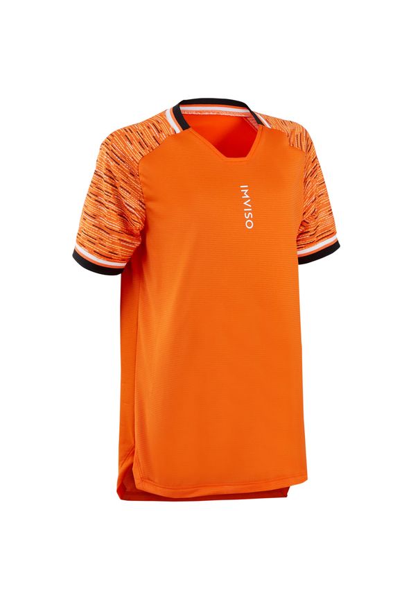 IMVISO - Koszulka piłkarska halowa dla dzieci Imviso. Kolor: pomarańczowy, wielokolorowy, żółty. Materiał: materiał. Sport: piłka nożna