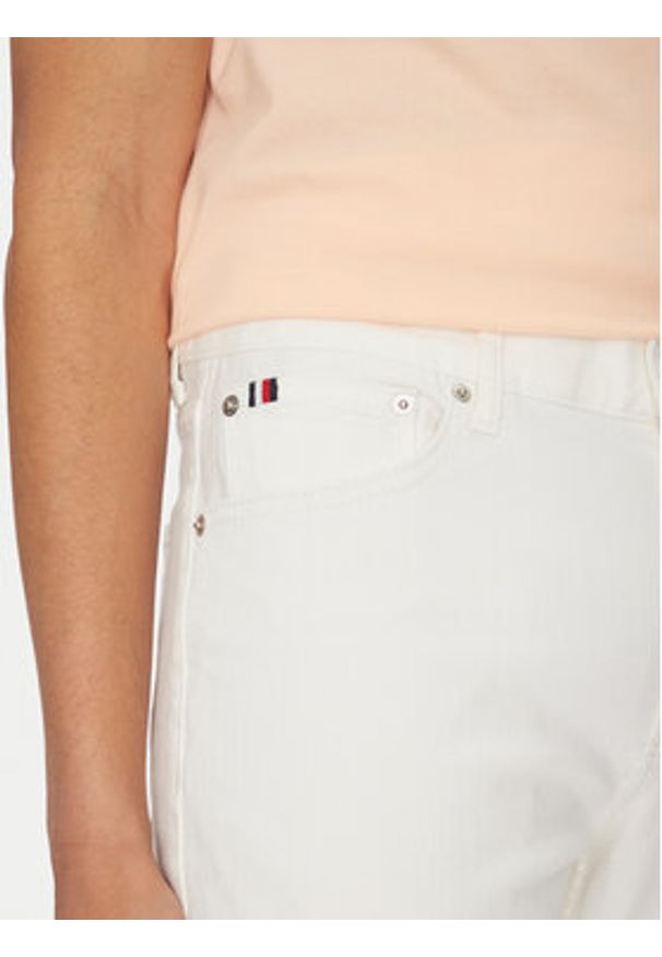 TOMMY HILFIGER - Tommy Hilfiger Jeansy Denton MW0MW38812 Biały Straight Fit. Kolor: biały
