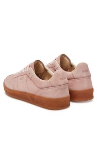 BOSS Sneakersy Brenta 50536645 Różowy. Kolor: różowy. Materiał: zamsz, skóra