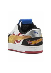 Puma - Sneakersy dla małych dzieci Caven 2.0 PUMA × HOT WHEELS™ PUMA. Kolor: biały, czerwony, wielokolorowy, czarny. Sezon: lato. Sport: koszykówka