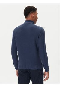Aeronautica Militare Golf 252MA1587UL00904 Granatowy Regular Fit. Typ kołnierza: golf. Kolor: niebieski. Materiał: bawełna #3