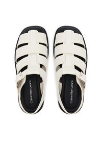 Calvin Klein Jeans Sandały Sq Molded Sdl Fisherman Mg Wn YW0YW01700 Écru. Materiał: skóra #6