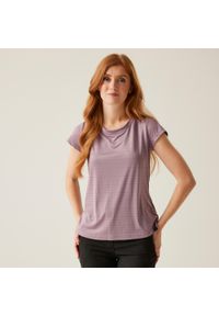 Regatta - Limonite VII damska koszulka. Kolor: fioletowy. Materiał: poliester, elastan. Sport: fitness, turystyka piesza #1