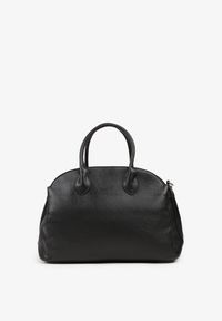 Renee - Czarna Torebka Shopperka na Ramię z Paskiem Arovire. Kolor: czarny. Styl: klasyczny, biznesowy, casual, elegancki. Rodzaj torebki: na ramię
