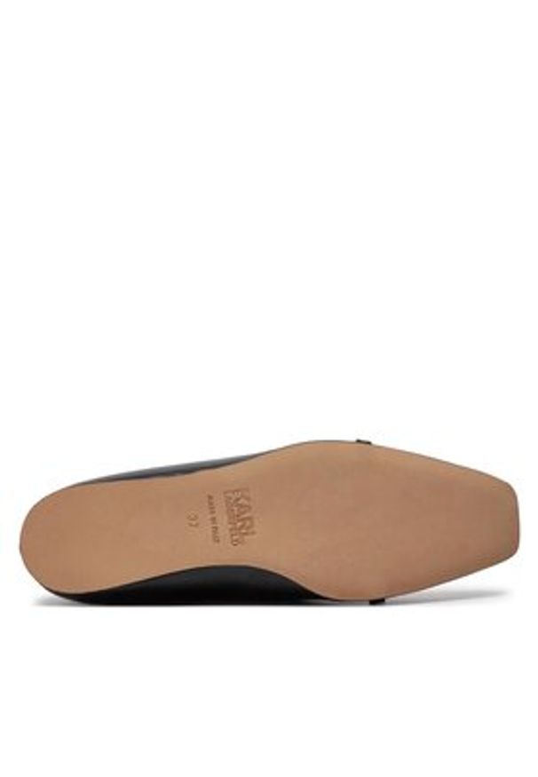 Karl Lagerfeld - KARL LAGERFELD Baleriny KL40180 Czarny. Kolor: czarny. Materiał: skóra