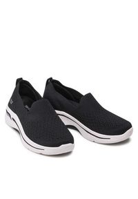 skechers - Skechers Sneakersy Delora 124418/BKW Czarny. Kolor: czarny. Materiał: materiał