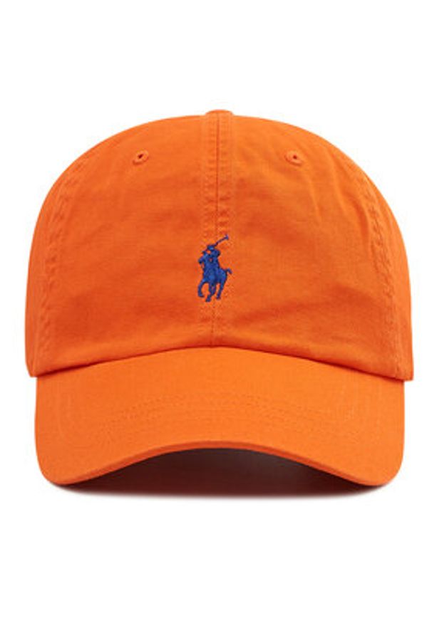 Polo Ralph Lauren Czapka z daszkiem Classic Sport Cap 710667709014 Pomarańczowy. Kolor: pomarańczowy. Materiał: materiał. Styl: sportowy