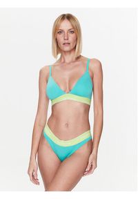 Calvin Klein Underwear Biustonosz braletka Light Lined 000QF7282E Zielony. Kolor: zielony. Materiał: bawełna