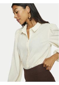 Vila Koszula Brietta 14102572 Écru Regular Fit. Kolor: kremowy. Materiał: syntetyk #4