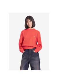 Bluza sportowa damska Prosto Ribbed bez kaptura. Typ kołnierza: bez kaptura. Kolor: czerwony #1
