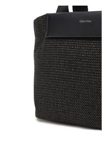 Calvin Klein Torebka Ck Raffia Small Tote Crossbody K60K613026 Czarny. Kolor: czarny