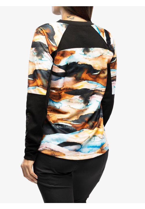 Bluza rowerowa damska Smartwool Mountain Bike LS. Kolor: czarny. Materiał: jersey
